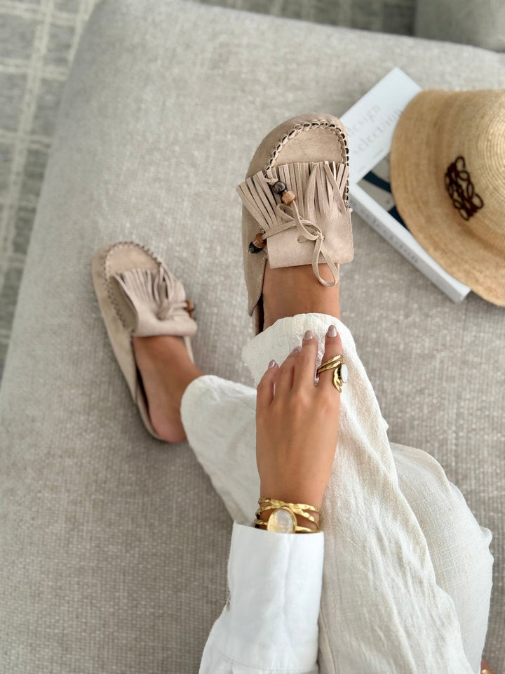 Rouss - Mules Con Frange Dove