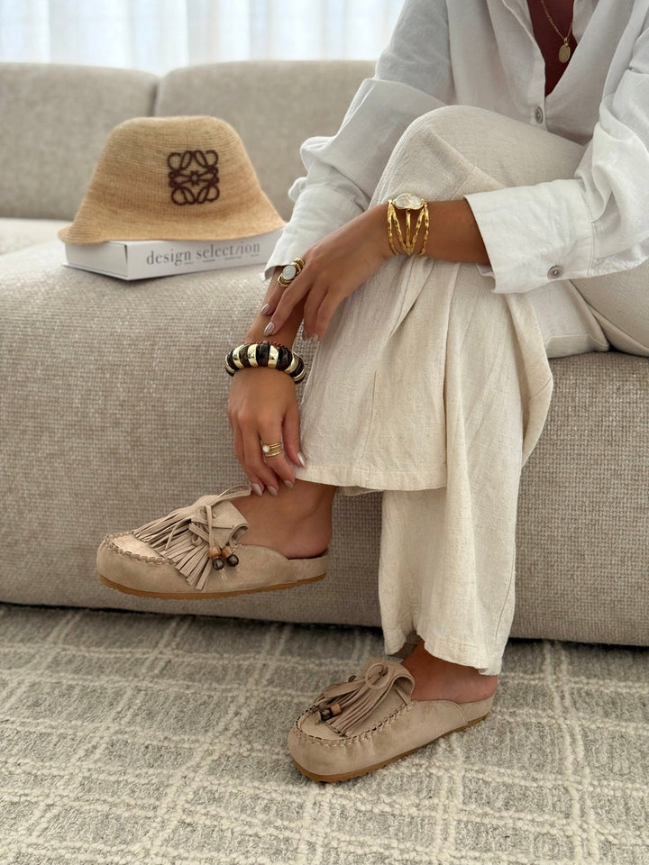 Rouss - Mules Con Frange Dove