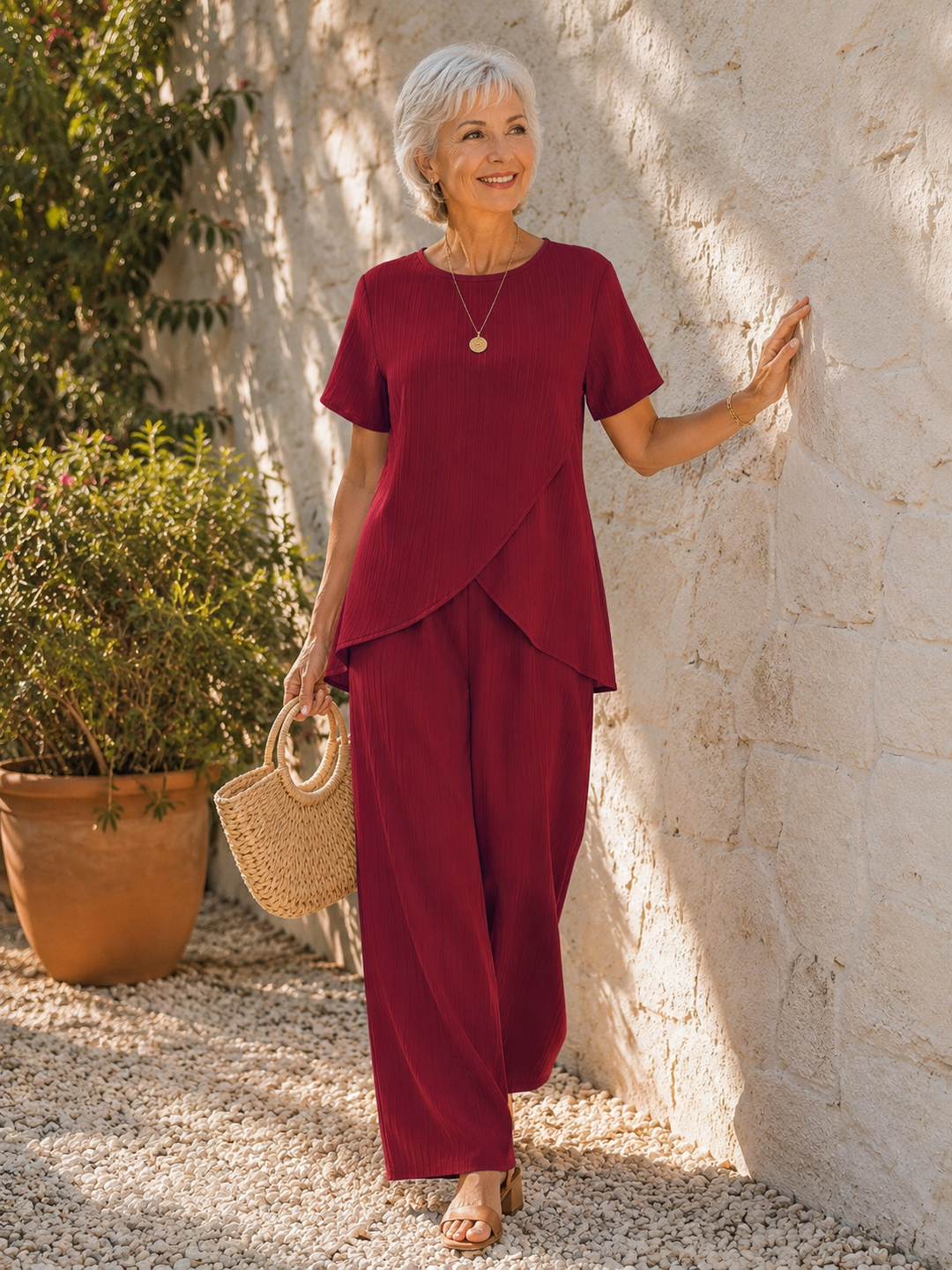 Amyrah - Set Di Due Pezzi Elegante E Confortevole