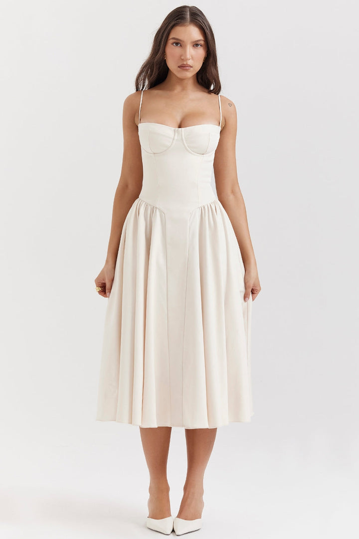 Maissa - Abito Midi Elegante Senza Maniche