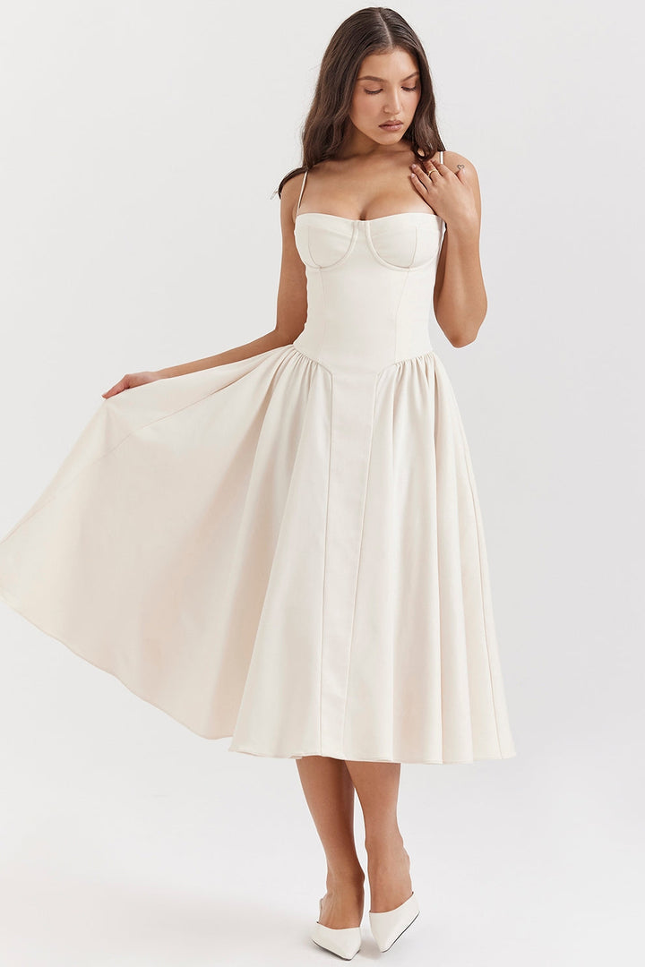 Maissa - Abito Midi Elegante Senza Maniche
