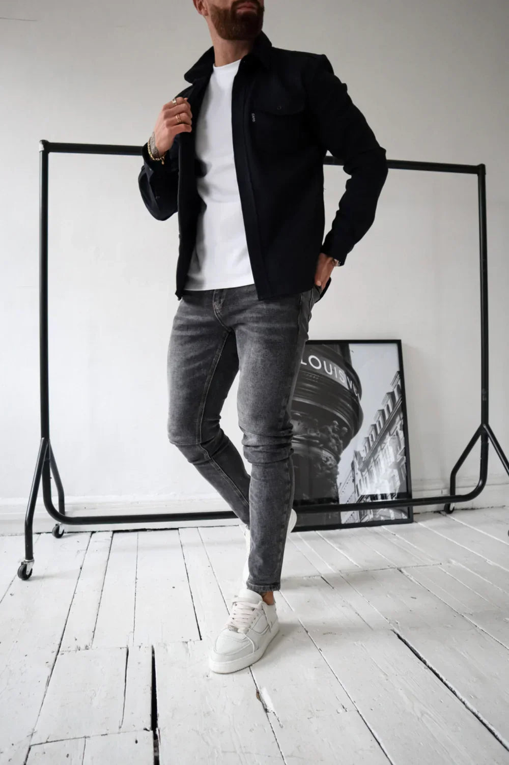 Dewid - Camicia con Bottoni e Tasche Frontali