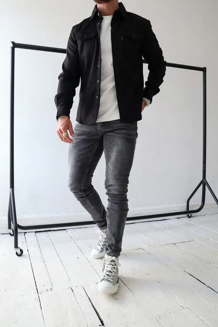 Dewid - Camicia con Bottoni e Tasche Frontali