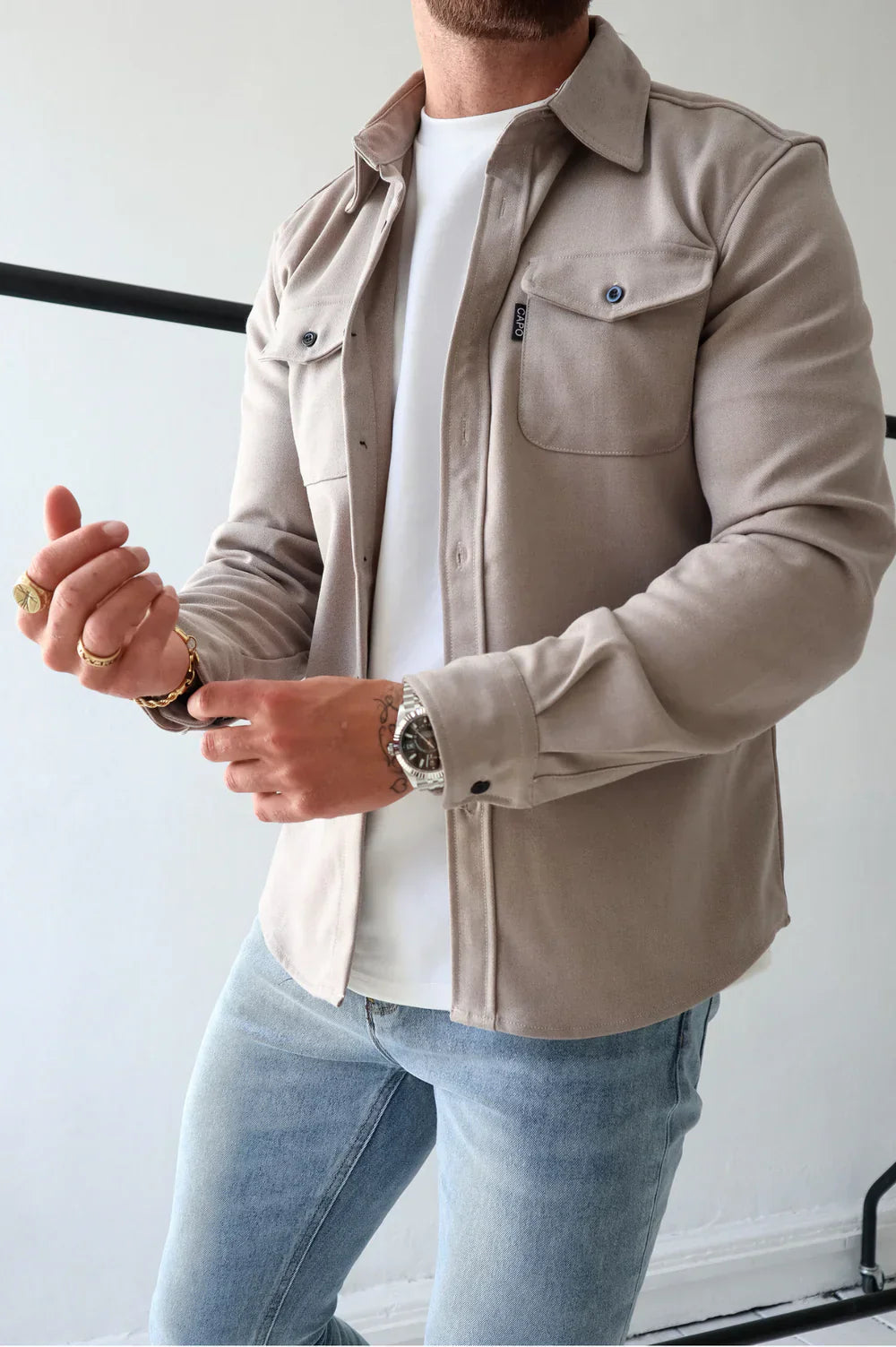 Dewid - Camicia con Bottoni e Tasche Frontali