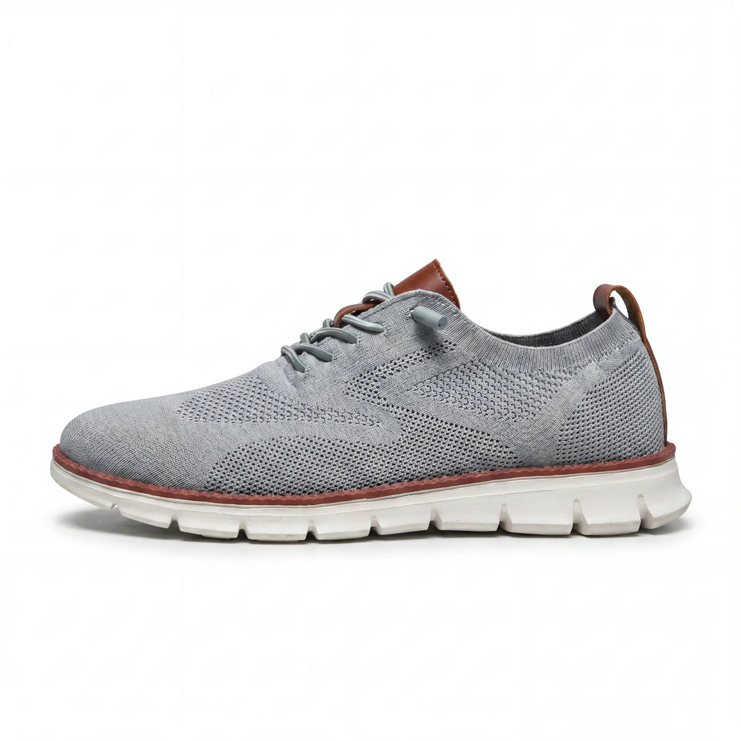 Muhittin - Sneakers con Tomaia in Maglia e Chiusura con Lacci