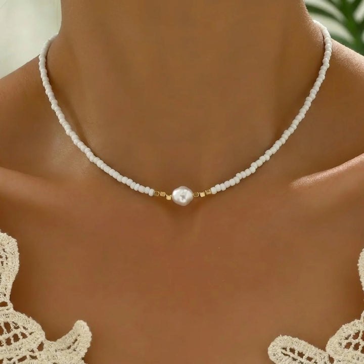 Araya - Collana Con Turchese E Perla