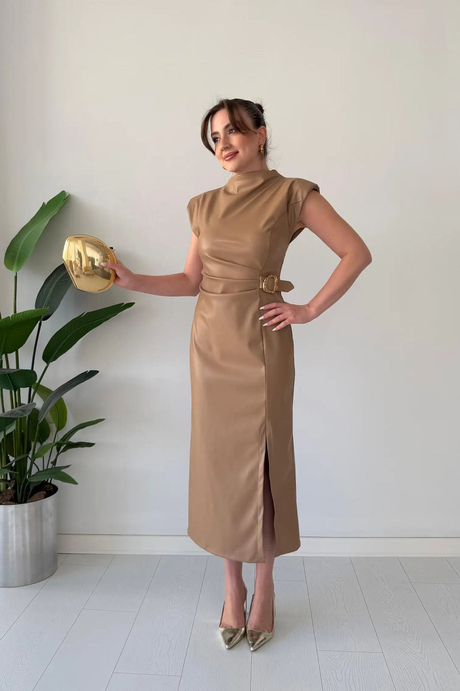 Claudine - Abito Elegante Con Cintura