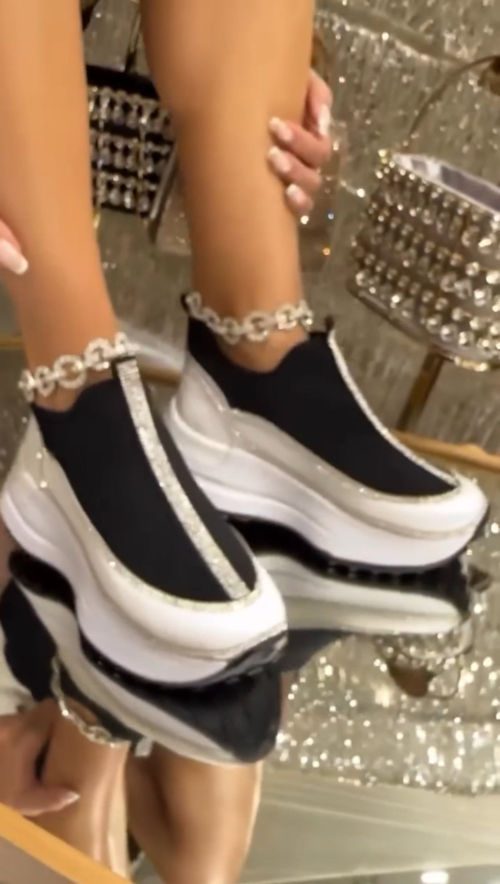 Kelsy - Scarpa Da Ginnastica Con Glitter Grossi