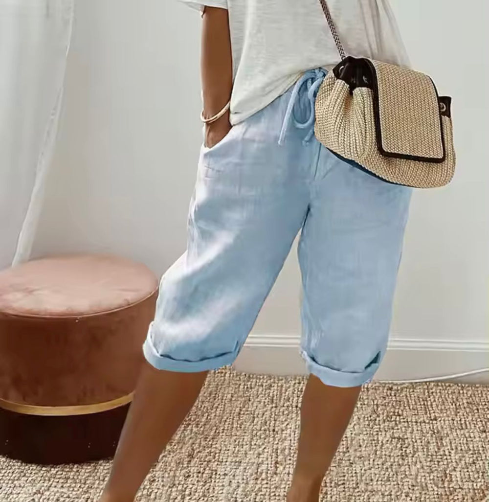 Klaudija - Pantaloncini Gemak in lino
