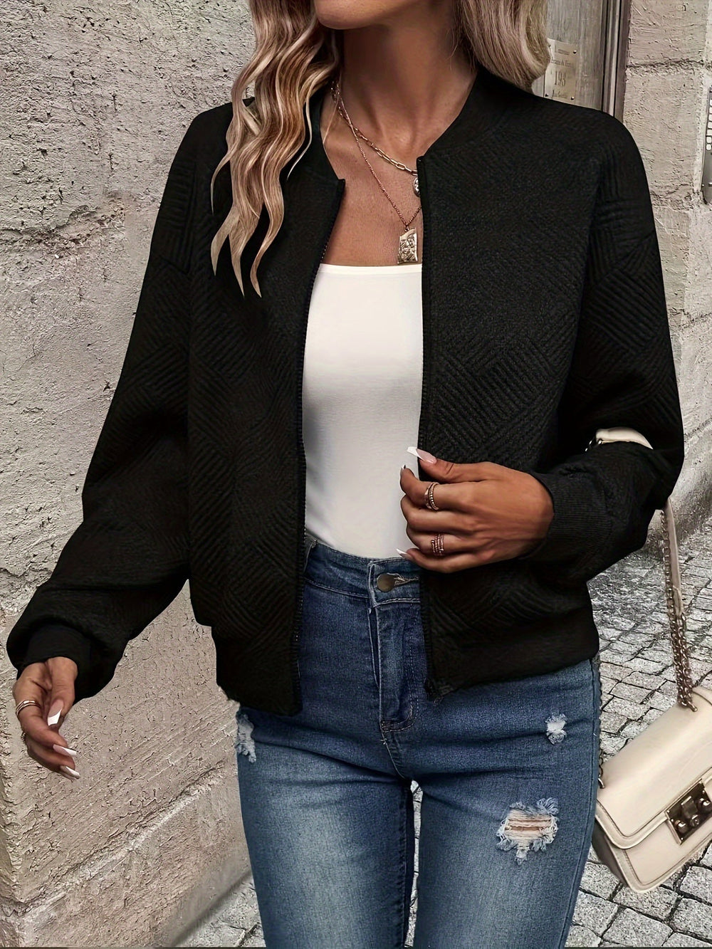 Shahna - Giacca Bomber Con Zip