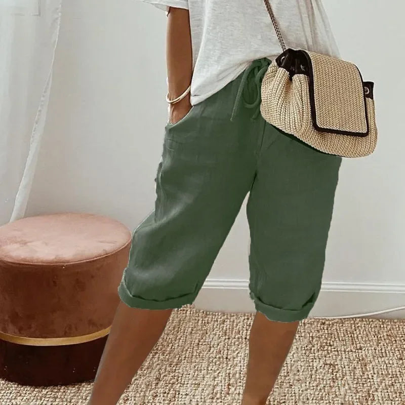 Klaudija - Pantaloncini Gemak in lino