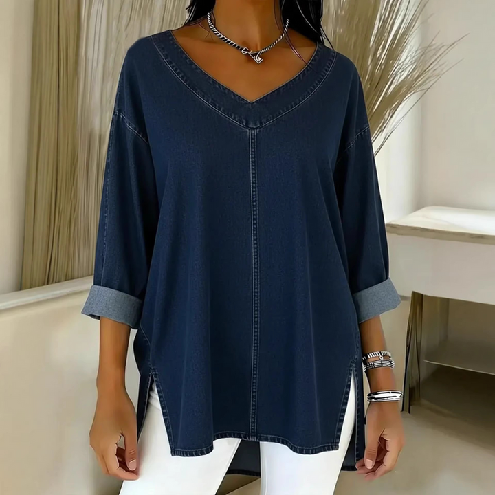 Ludivine - Camicia In Denim Senza Tempo Dalla Vestibilità Fluida