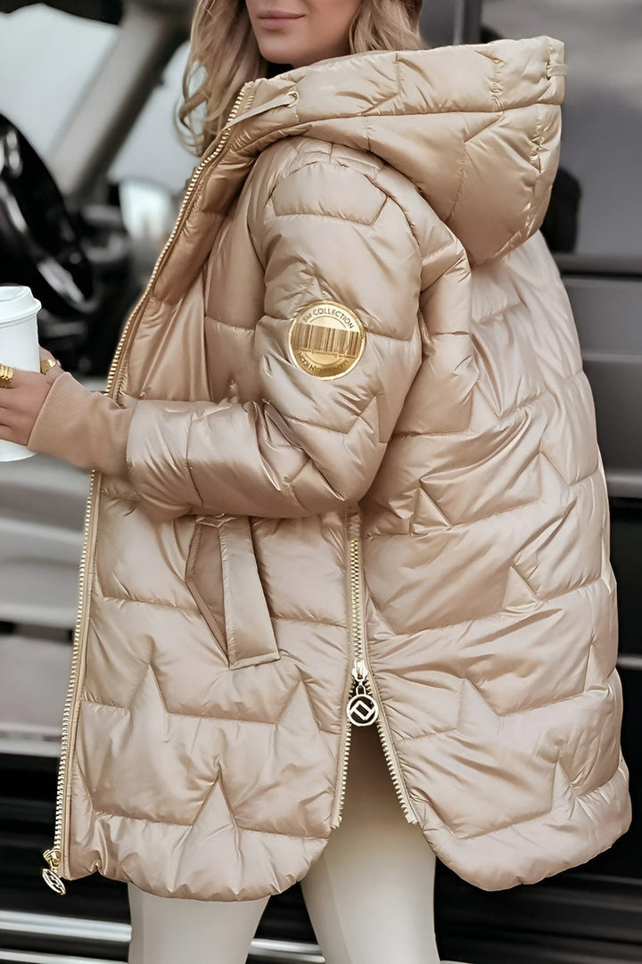 Mageina - Elegante Cappotto Invernale Con Cappuccio e Imbottitura