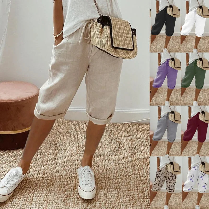 Klaudija - Pantaloncini Gemak in lino