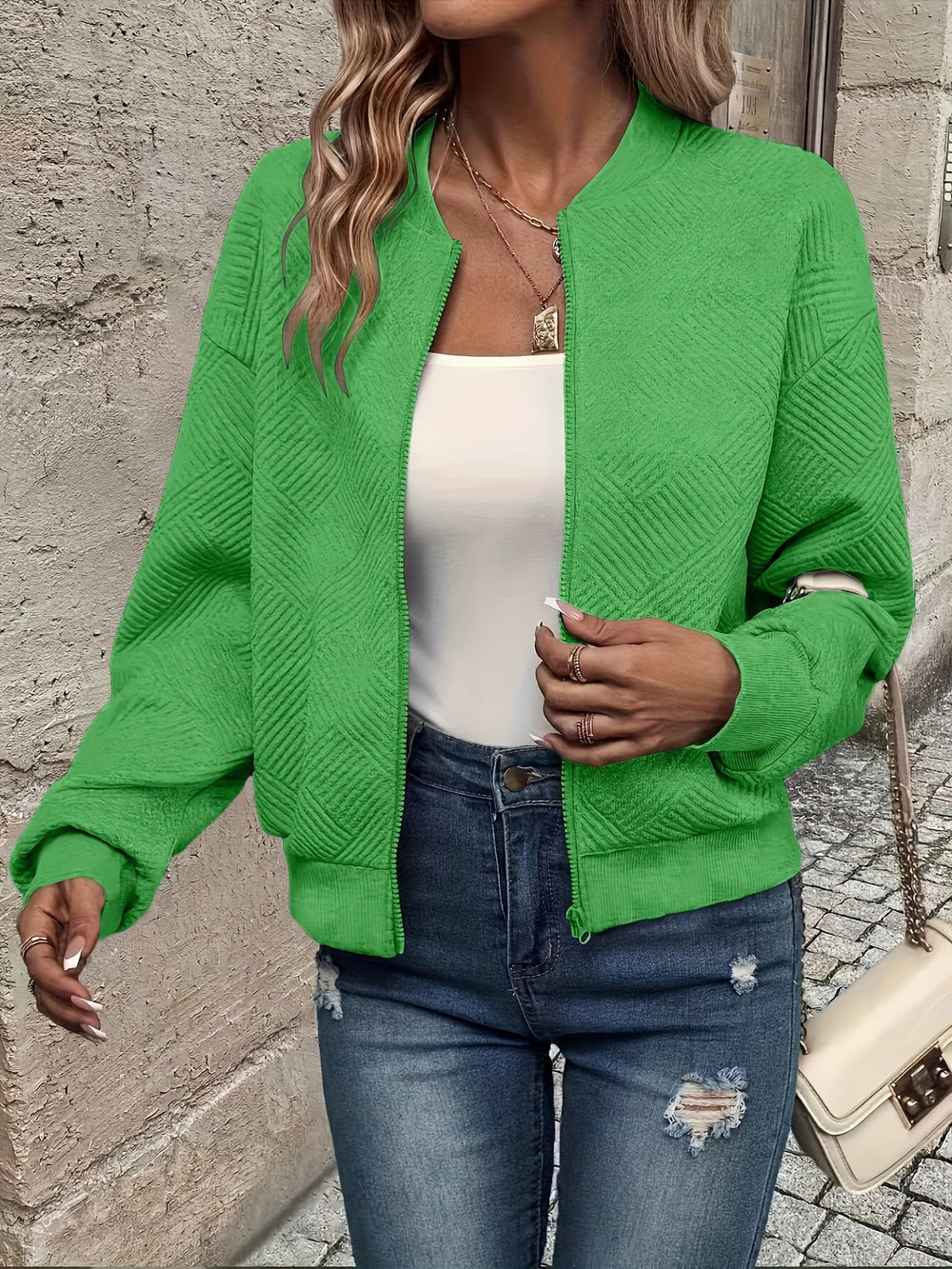 Shahna - Giacca Bomber Con Zip