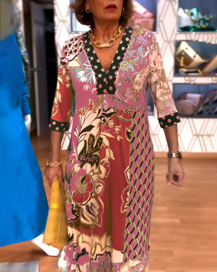 Charmaine - Elegante Abito Estivo Con Scollo a V