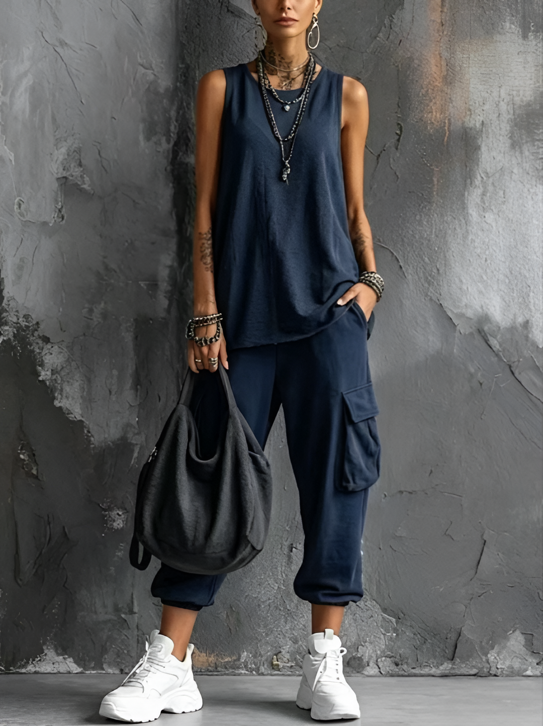 Leina - Set a Due Pezzi Senza Maniche
