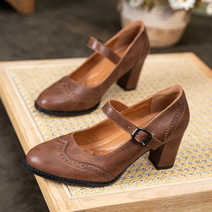Dorka - Scarpe In Pelle Con Tacco Alto e Fibbia