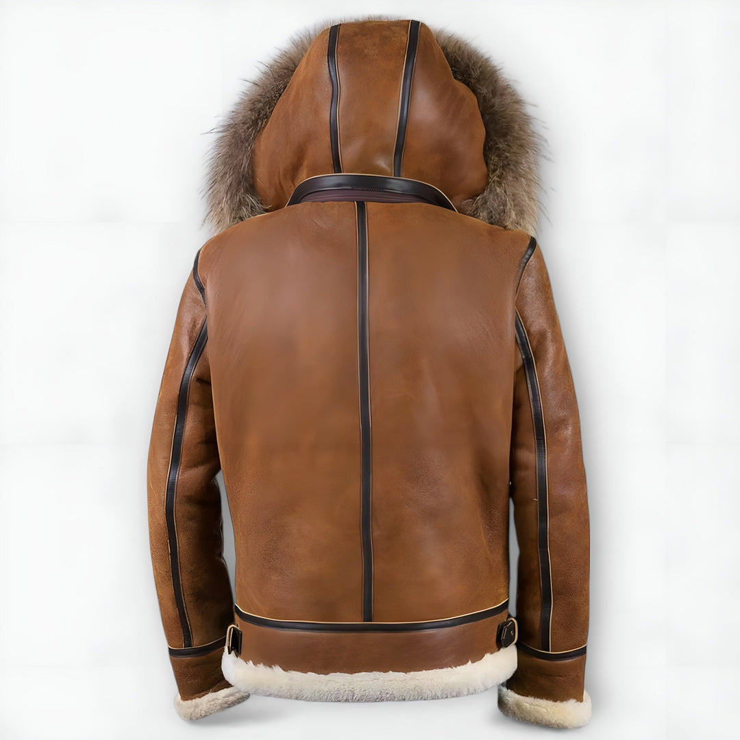 Grantham - Giacca Bomber con Cappuccio in Pelliccia