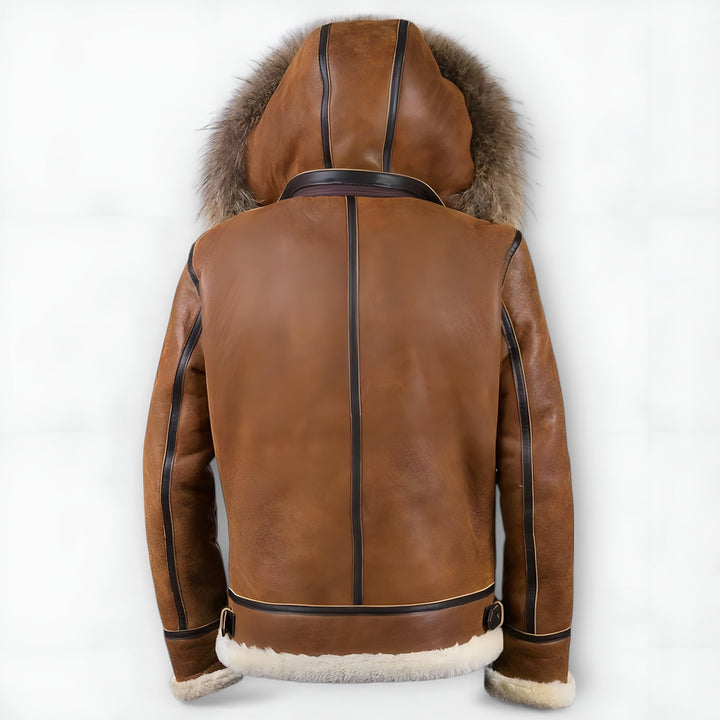 Grantham - Giacca Bomber con Cappuccio in Pelliccia