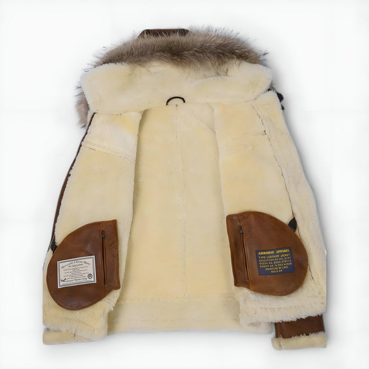 Grantham - Giacca Bomber con Cappuccio in Pelliccia