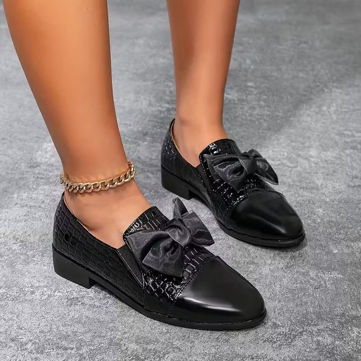 Nalira - Mocassini Ortopedici In Pelle Con Fiocco