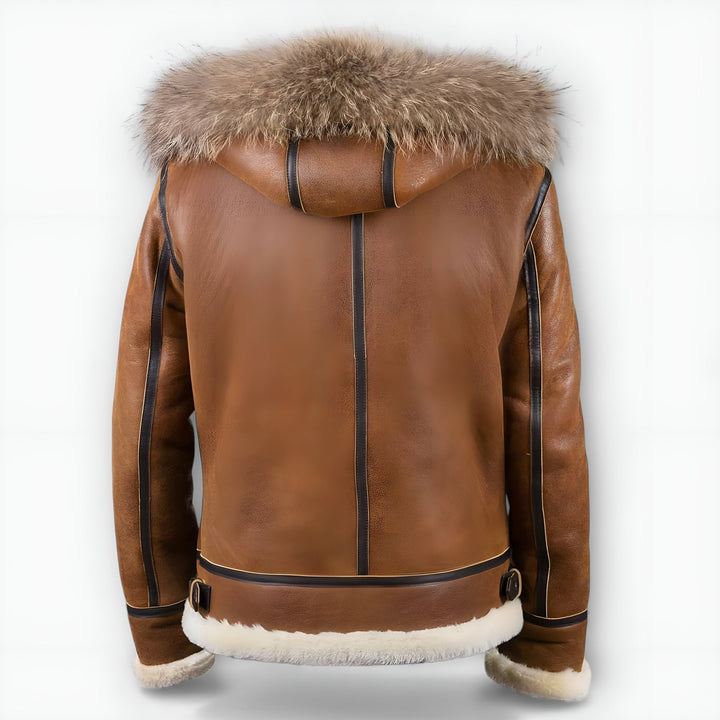 Grantham - Giacca Bomber con Cappuccio in Pelliccia