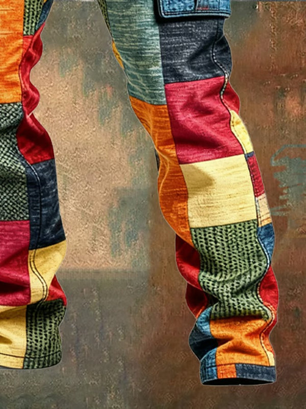 Gracin - Pantaloni Cargo Patchwork