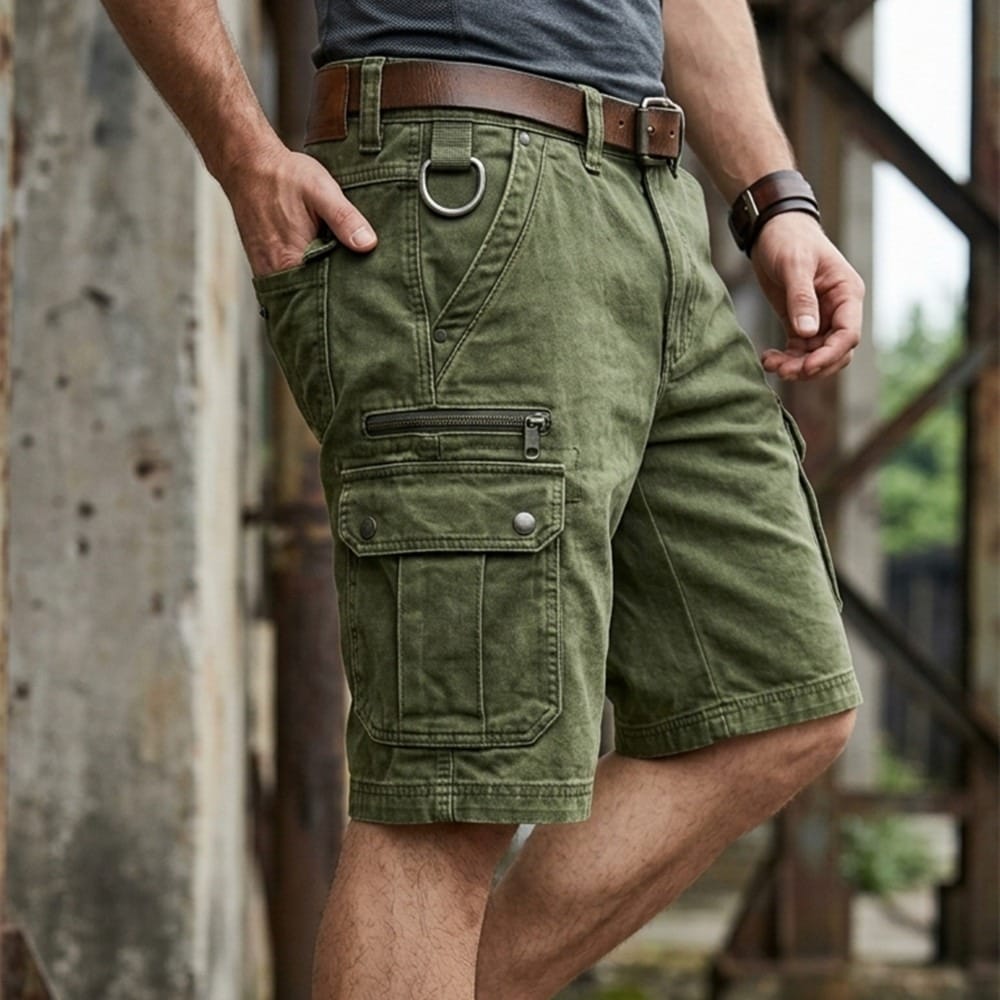 Pezeshkian - Pantaloncini Cargo in Denim Alla Moda