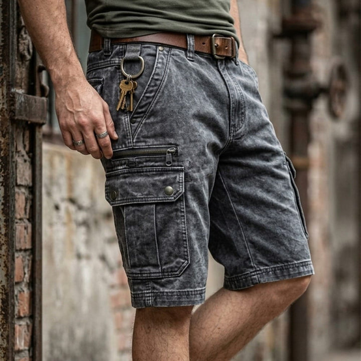 Pezeshkian - Pantaloncini Cargo in Denim Alla Moda