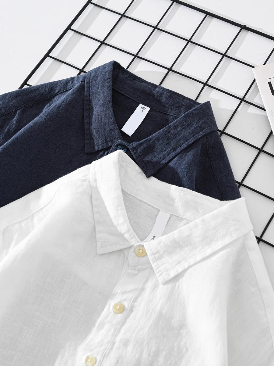 Antuan - Comoda Camicia a Maniche Lunghe Con Tasca Frontale