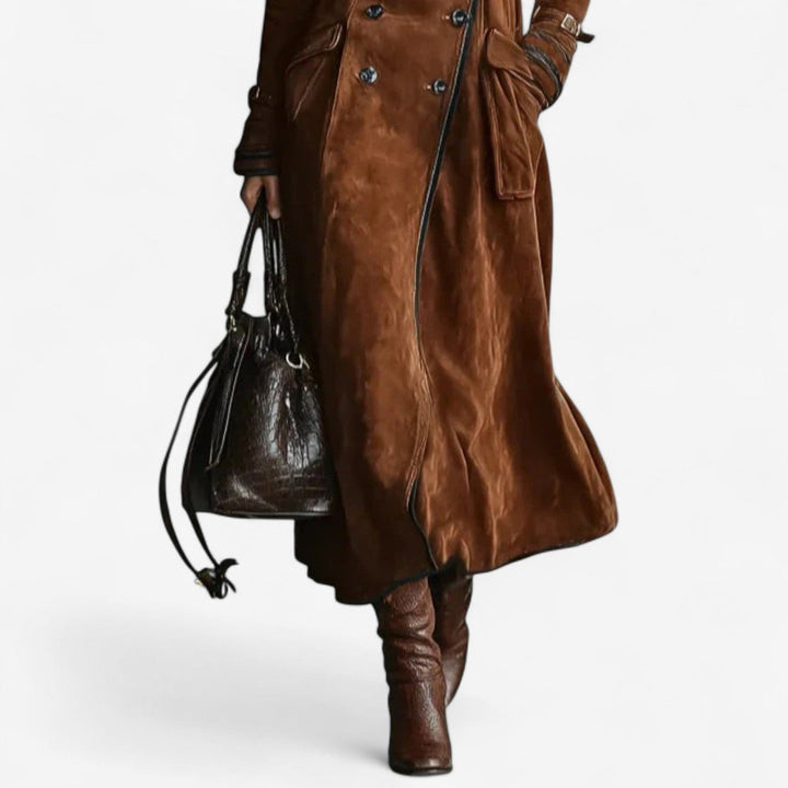 Ingeborg - Trench in pelle scamosciata