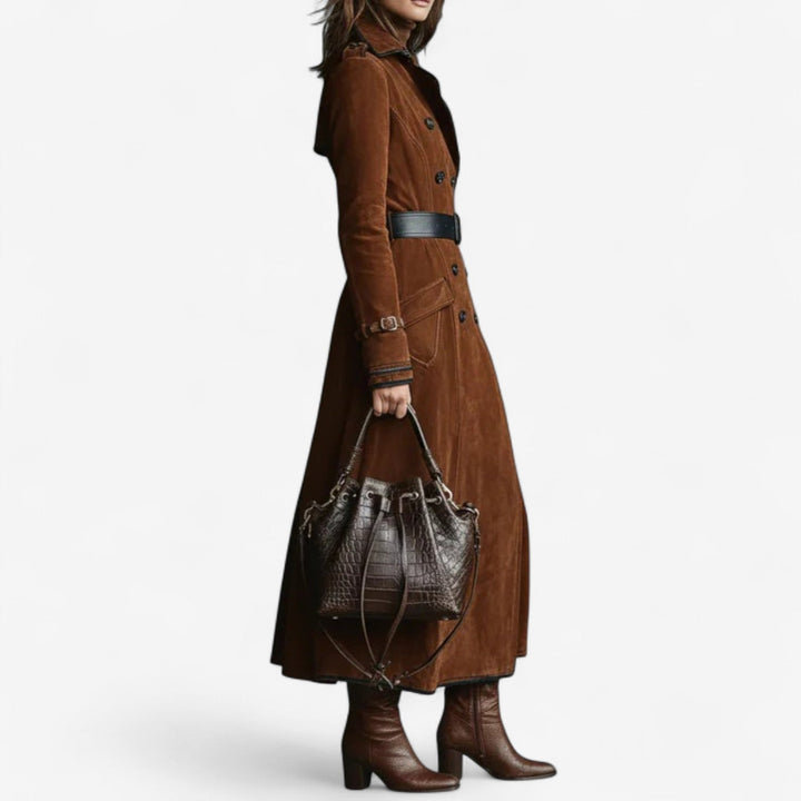 Ingeborg - Trench in pelle scamosciata