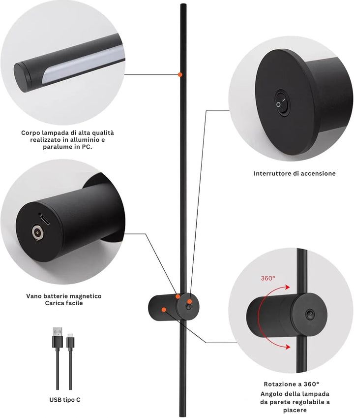 FlexiLight - Lampada Da Parete Dal Progettazione Moderno
