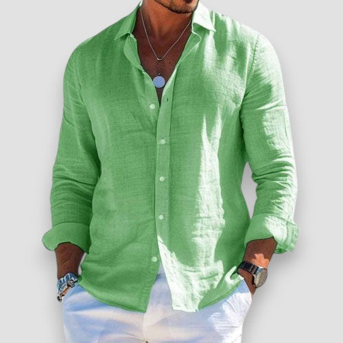 Edmur - Elegante Camicia Estiva a Maniche Lunghe