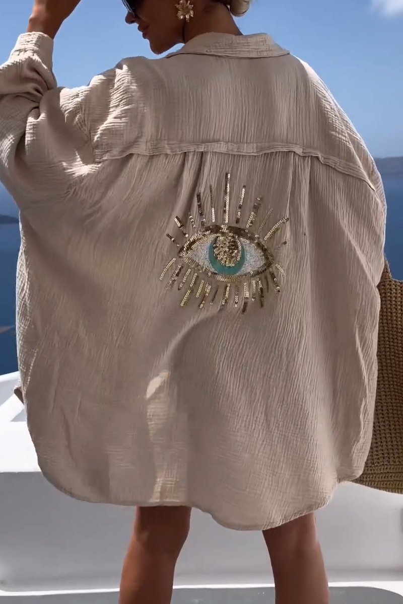 Eliza - Camicia in Cotone Oversize Horus