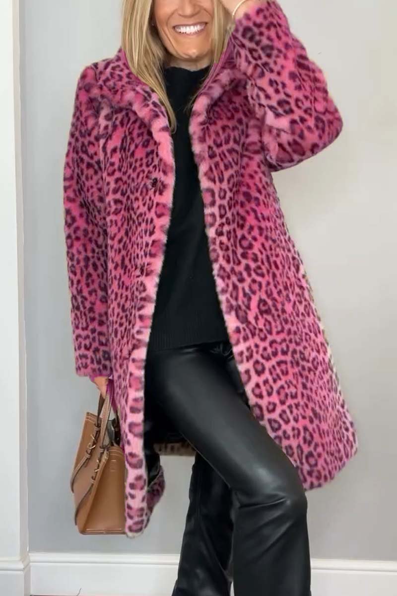 Lizzie - Cappotto Con Stampa Leopardata