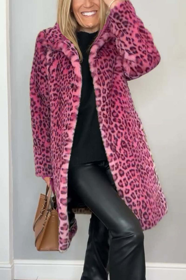 Lizzie - Cappotto Con Stampa Leopardata