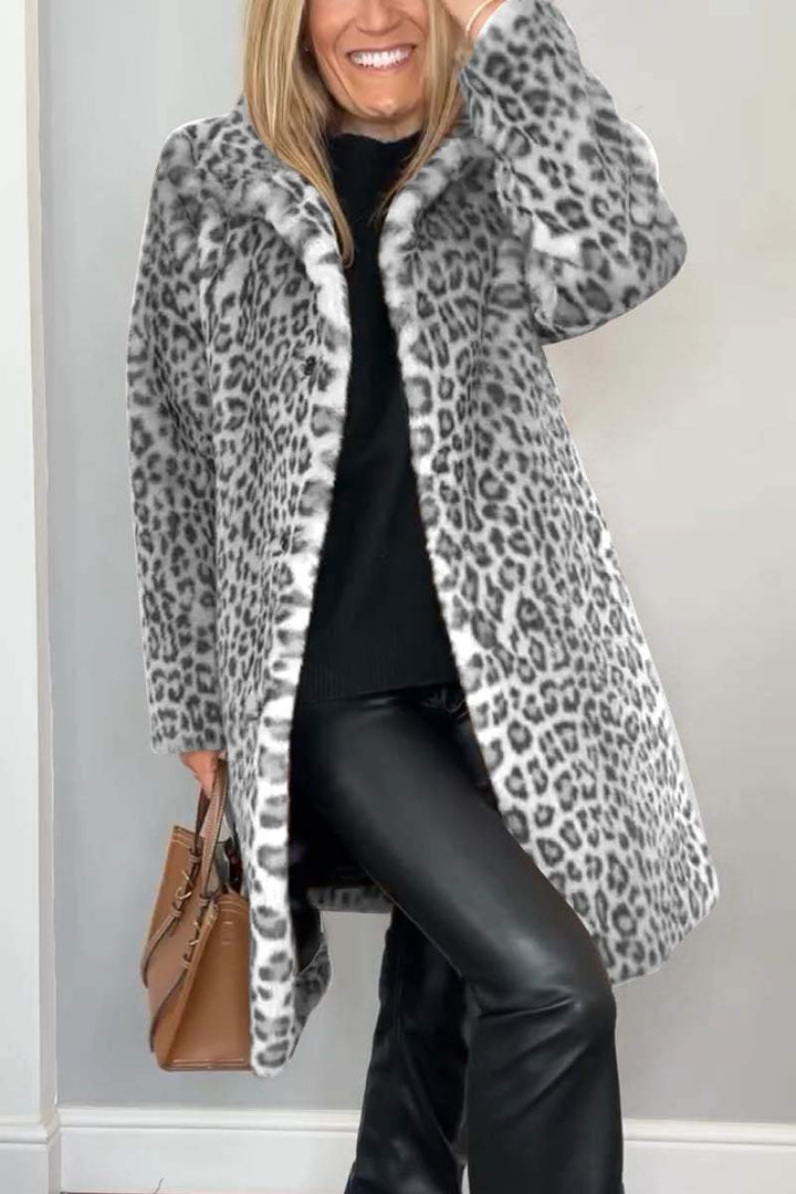 Lizzie - Cappotto Con Stampa Leopardata