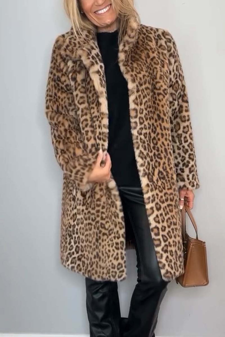 Lizzie - Cappotto Con Stampa Leopardata