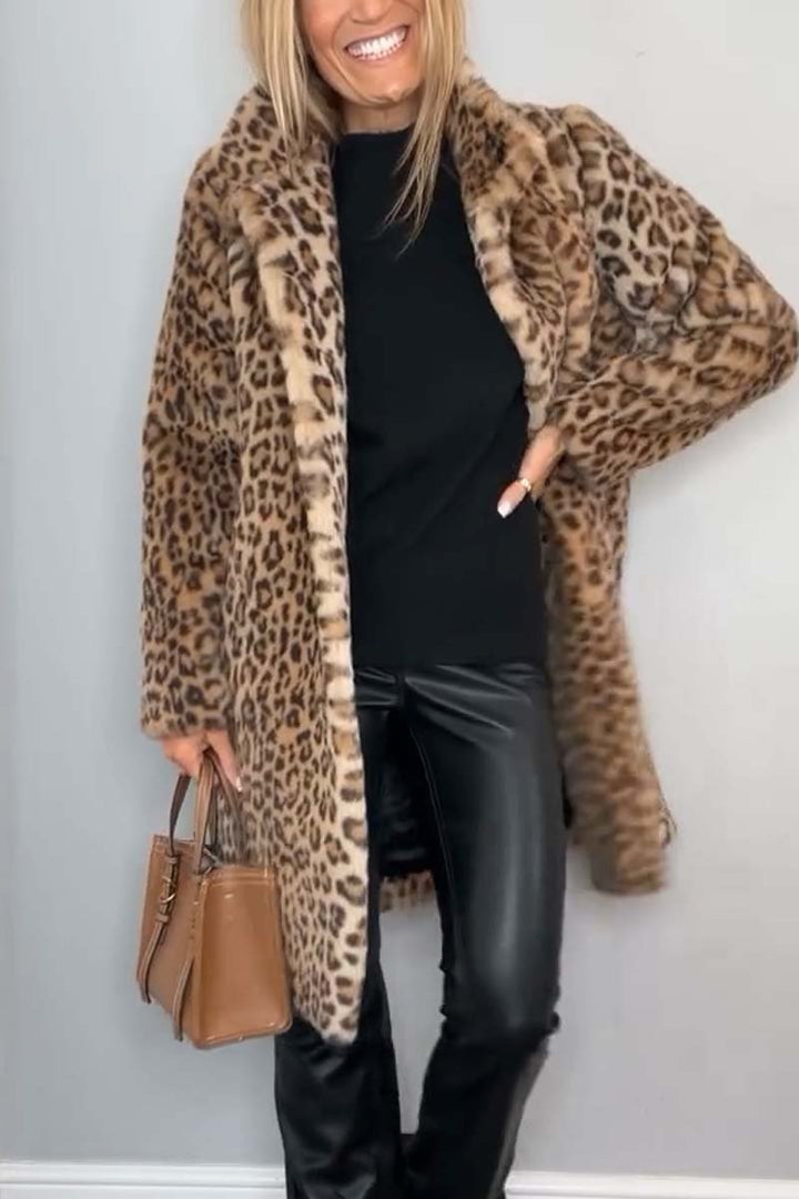 Lizzie - Cappotto Con Stampa Leopardata