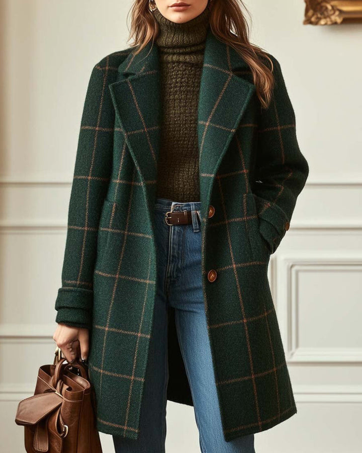 Yaliya – Cappotto Classico a Quadri