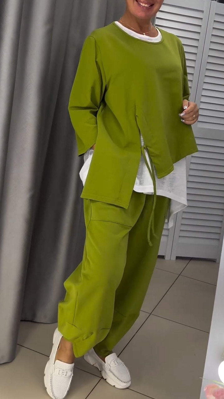 Novalie -  Pantaloni Girocollo Top Set