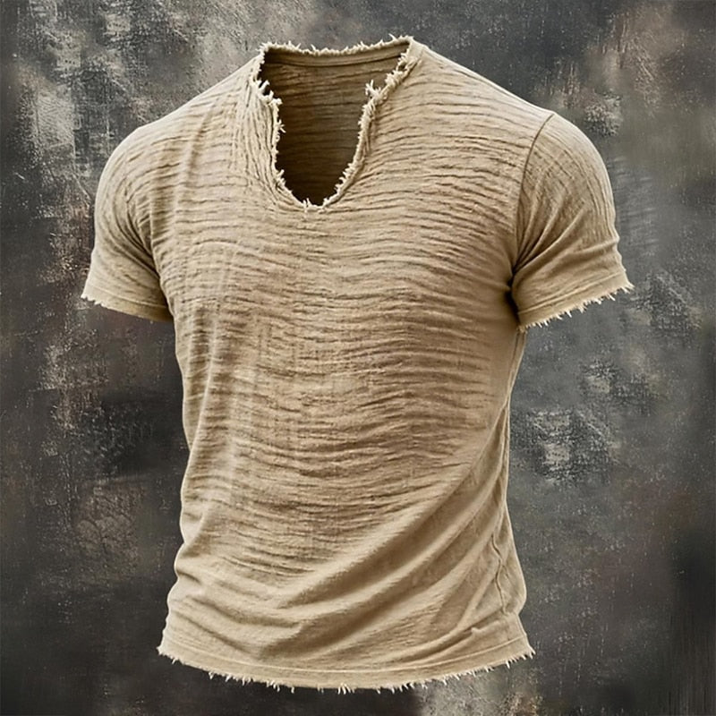 Pavel - Maglietta Vintage Con Scollo a V