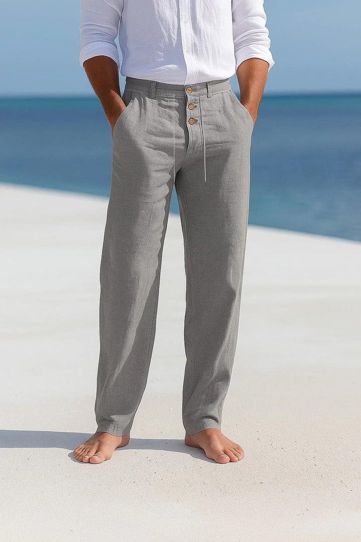Jevaun - Comodi Pantaloni Di Lino