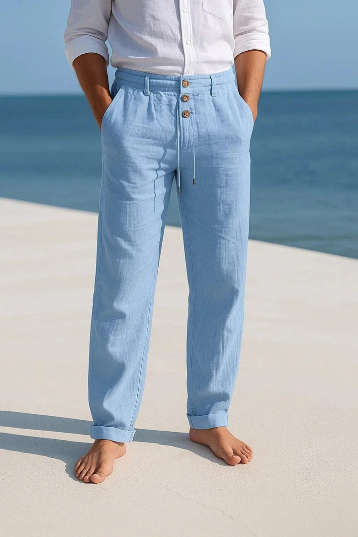 Jevaun - Comodi Pantaloni Di Lino