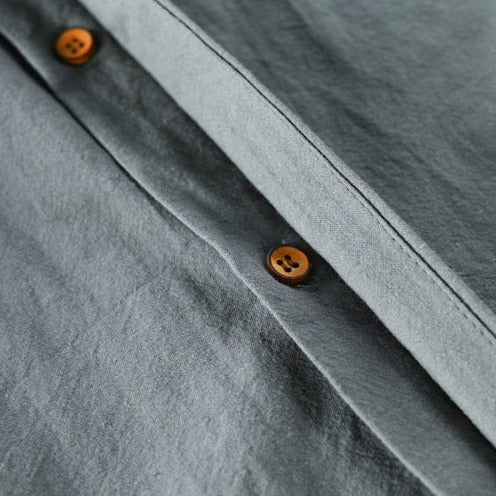 Hrvoje - Camicia Elegante Con Collo Alla Coreana