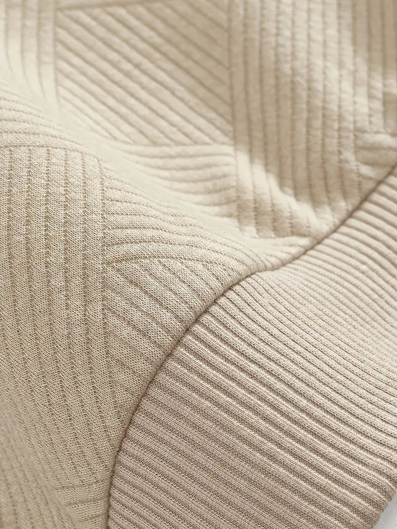 Baldrick - Felpa vintage con Zip e Disegno Geometrico