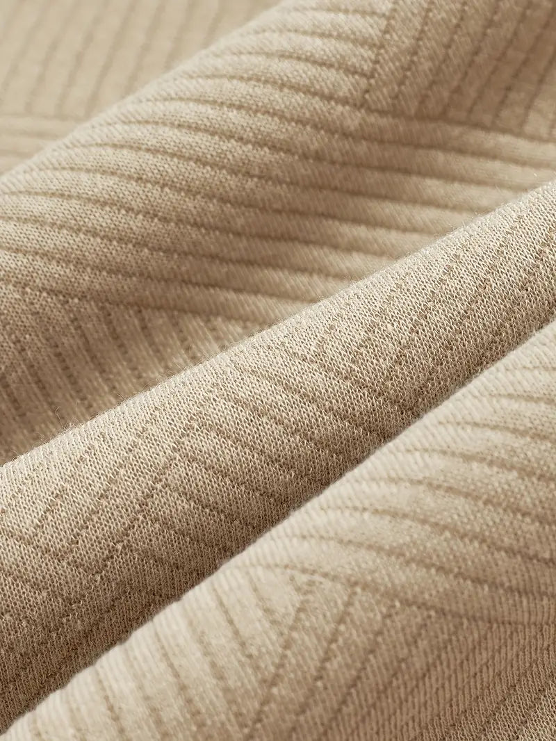 Baldrick - Felpa vintage con Zip e Disegno Geometrico