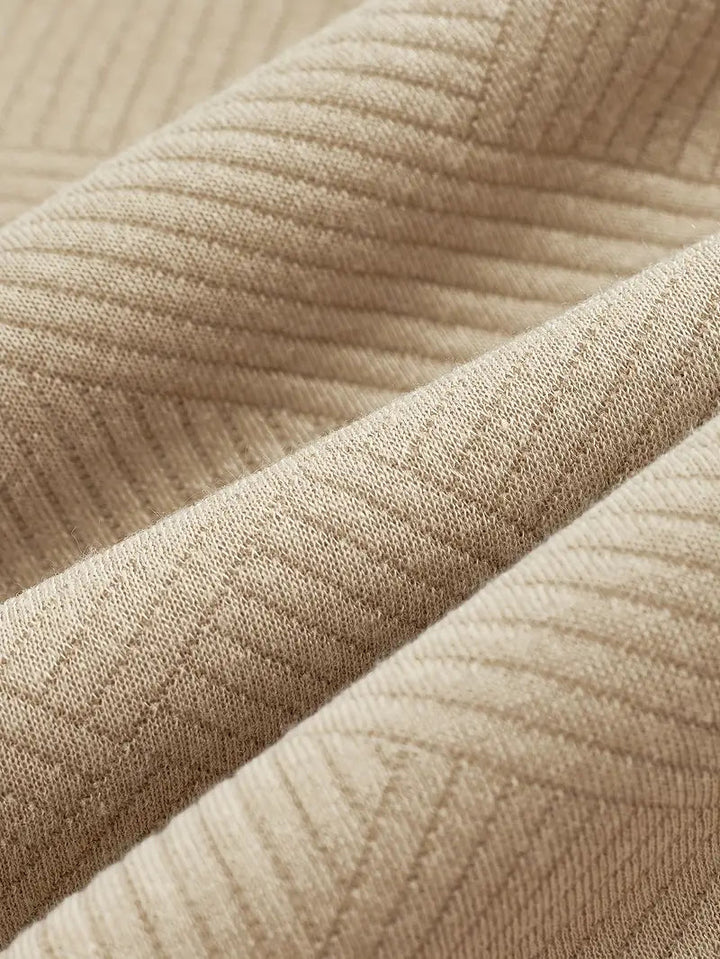 Baldrick - Felpa vintage con Zip e Disegno Geometrico